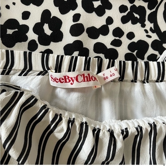 See By Chloe Animal print silk dress - Picture 12 of 12